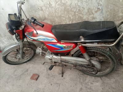 70 cc used bike in good condition proper engine new