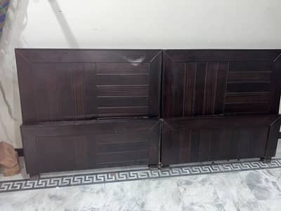 Wooden bed 