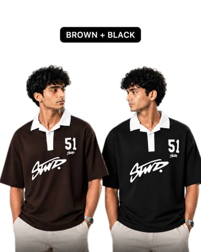Pack of 2 - Men’s Johnny Collar T-shirts