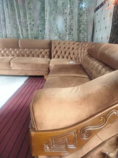Urgent Sell 7 Seater L Shape Sofa _ Faisalabad