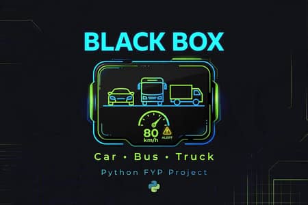 Black box for Car/bus/truck - Python FYP Project - Full code 13500 pkr