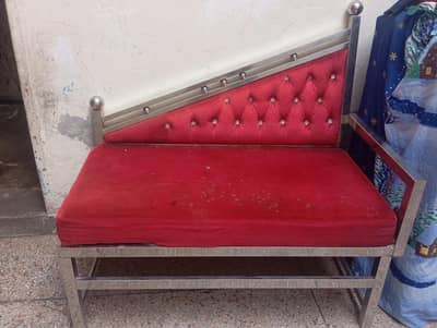 Urgent Sale: Stainless Steel Deewan / Single Sofa (Heavy Gauge)