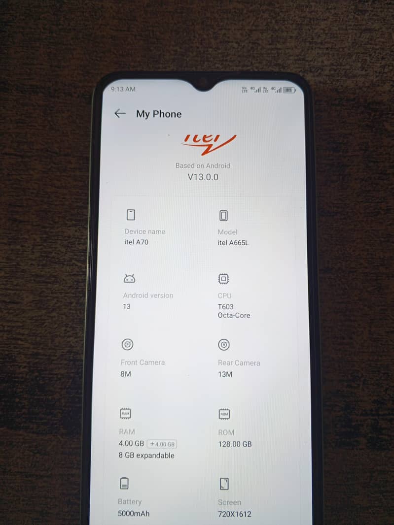 Itel A70 1