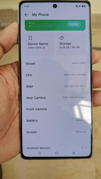 Infinix Note 40