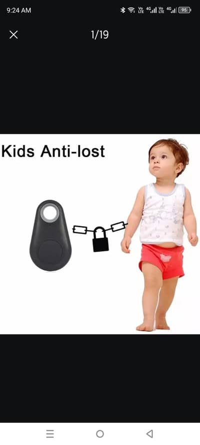 Smart sports Bluetooth Anti Lost Alarm Tag Wireless Child Bag
