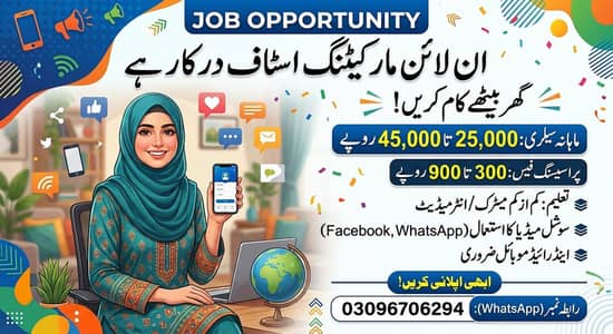 Online Marketing Staff Required - Work From Home