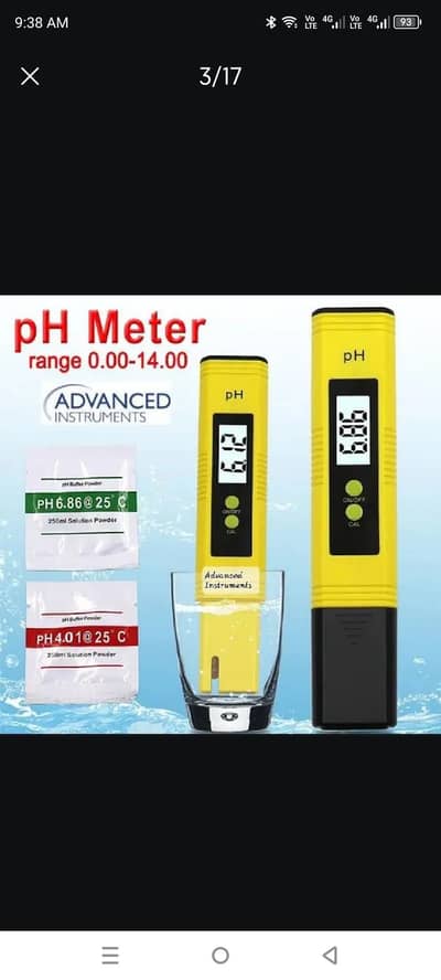 PH Meter 0.01 for Quality Tester with 0-14 sports Measurement Range