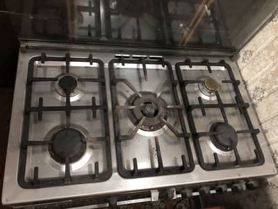 stove nd micro oven chula 5 burner wala