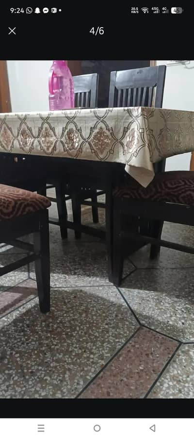 6 seater dining table