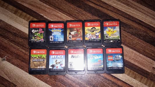 Nintendo switch games in mint condition