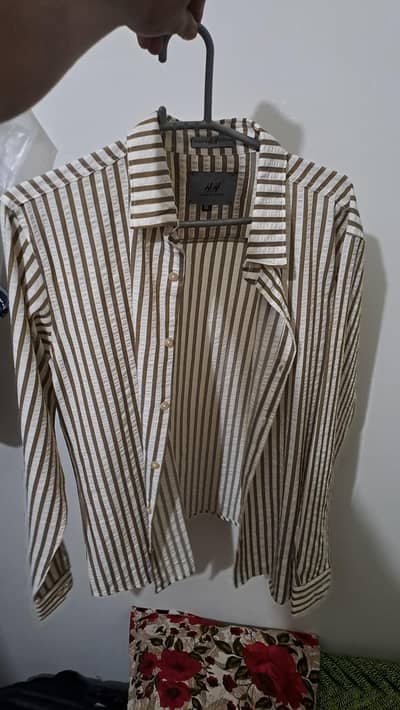 New Men’s Striped Casual Shirt