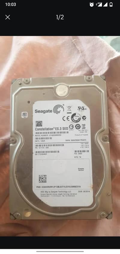 4 TB hard drive with 77 health and 100 performance