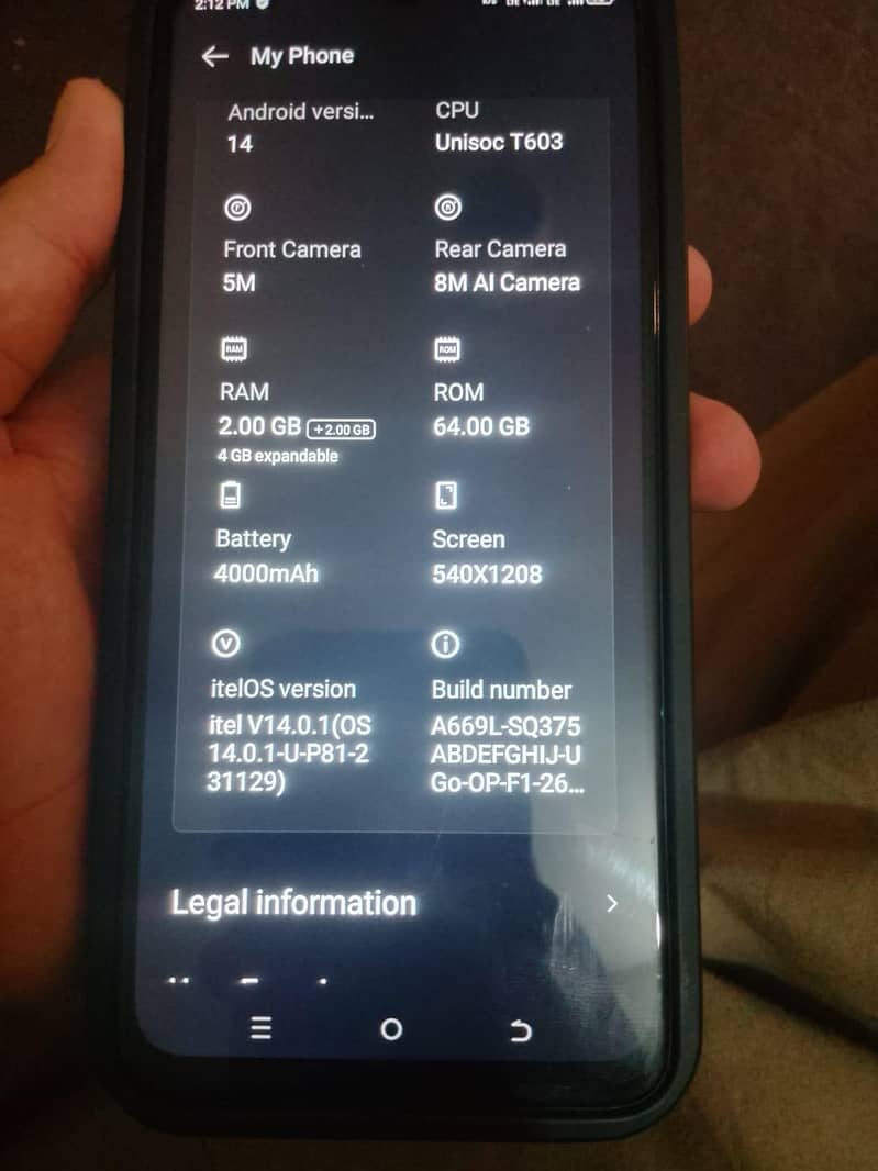 Itel A50C 4