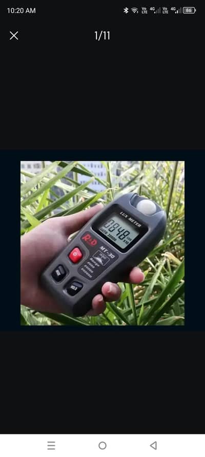 AC Digital Mini Lux Light Grey sports Meter Light Intensity Meter air