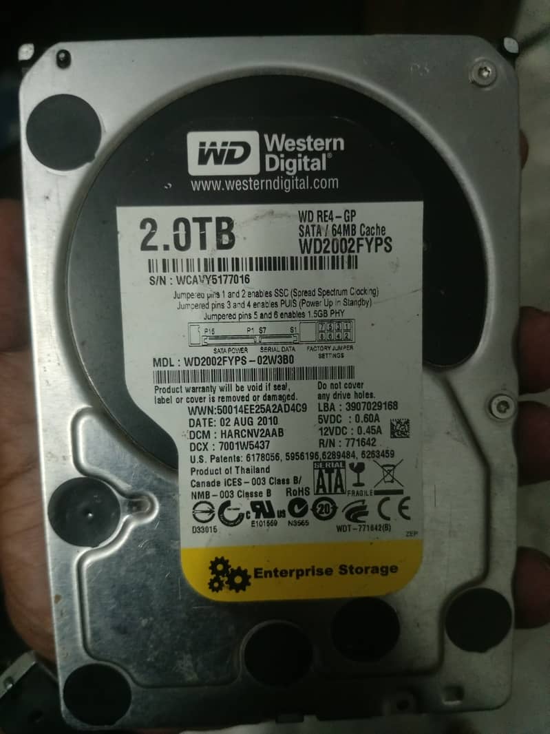 2tb harddisk 0