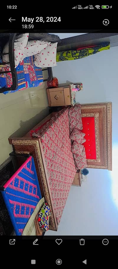 bed dressing side table