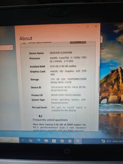 HP EliteBook 840 G4 | i5 7th Gen | 8GB RAM | 256GB SSD | Urgent Sale