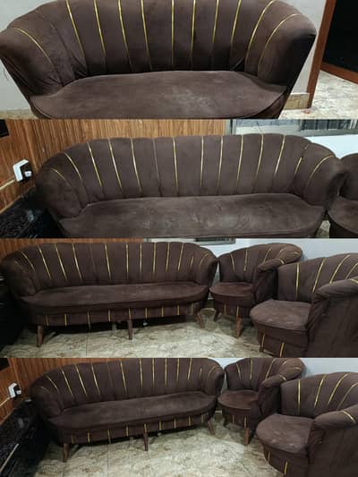 7 sitter Sofa set velvet k hain