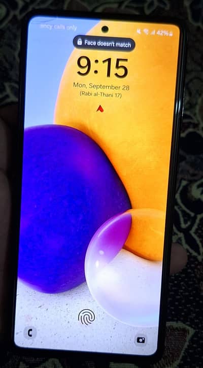 Samsung Mobile A72 6GB 128GB PTA Approved Only Phone