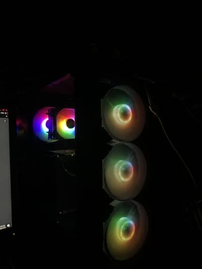 Gaming PC with RGB lights