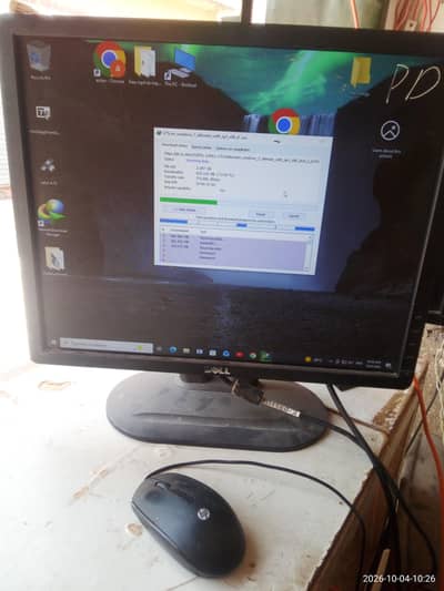 dell led 19 inch , lighting keyboard , new power cable,vga cable