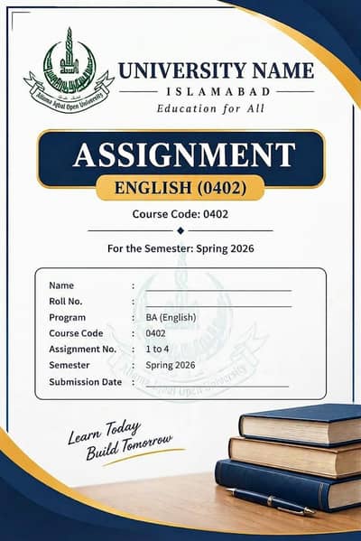 AIOU Assignment Typing & Formatting Service