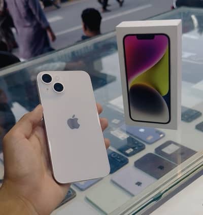 iPhone 14 128gb pta 89% helath with box 10/10