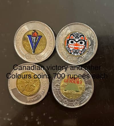 Canadian colourful Comimortave coins check All's pictures and details