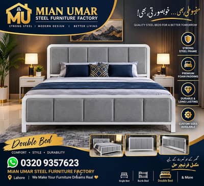 Iron Heavy Double Bed|Stee Bed | Double bed | Single Bed | Hostel bed