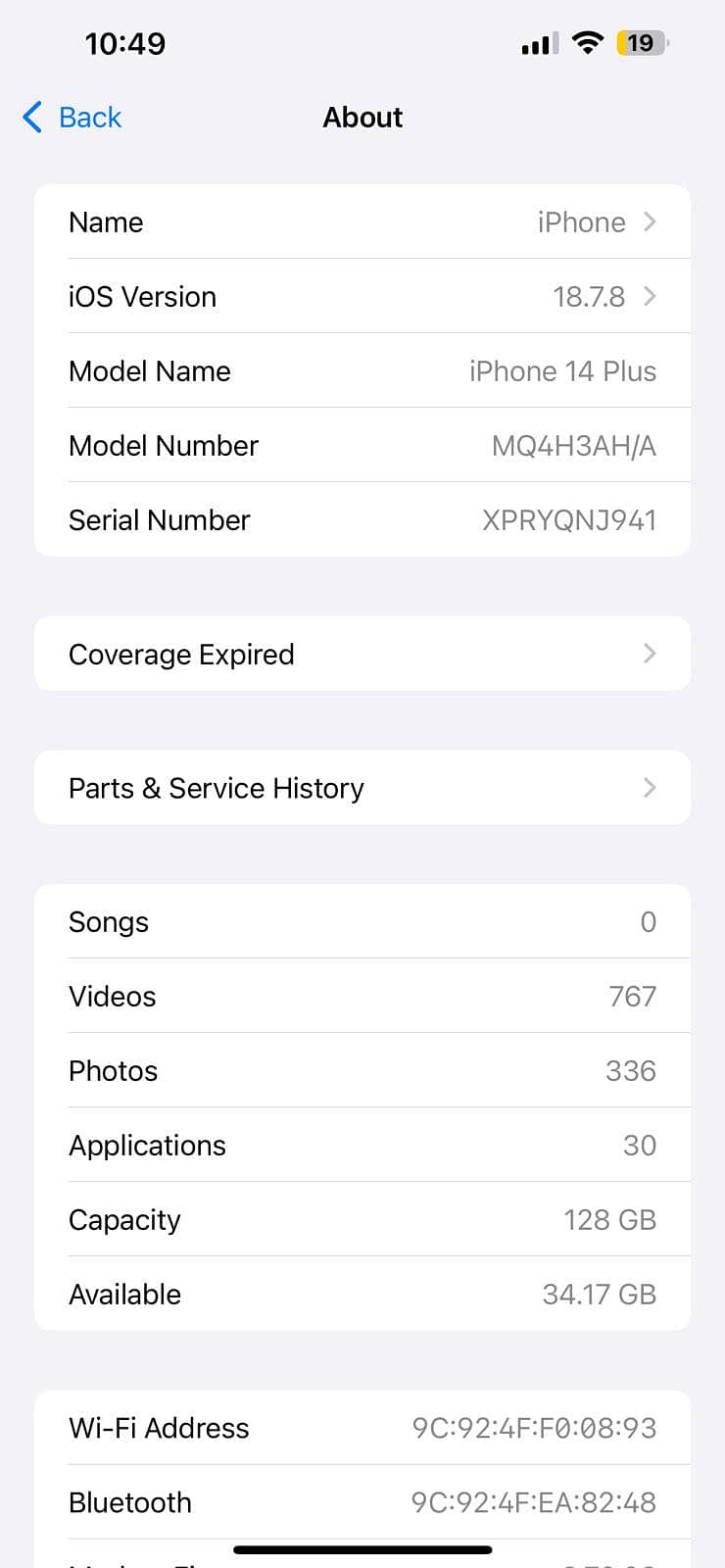 Apple iPhone 14 plus 4