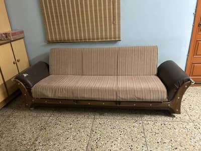 3-Seater Luxury Sofa Cum Bed – Soft, Comfortable & Spacious