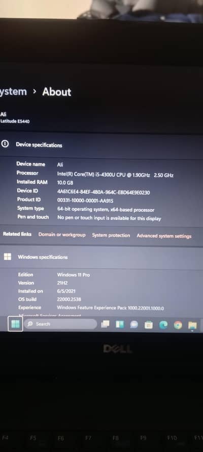 Dell laptop