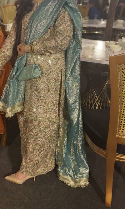 Fancy dress sitara work