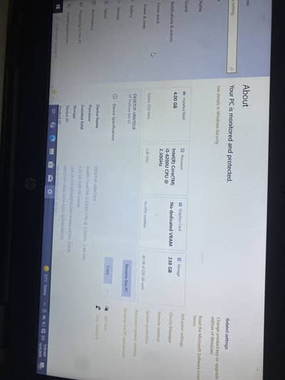 Hp Laptop Cori5-6th Generation