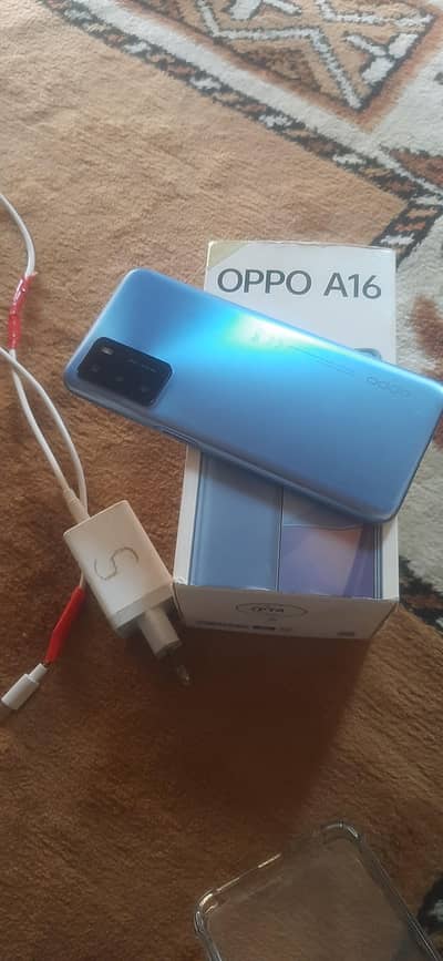 OPPO A16 all ok pta approved. complete box with charge 1 din check war