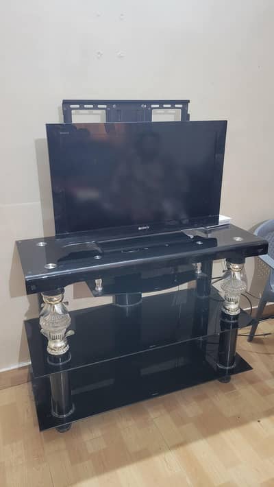Led/ Lcd glass Trolley/ Console 9mm thick glass