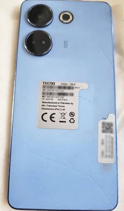 Tecno CAMON 20 10/10 Saaf Full Box 8/256GB