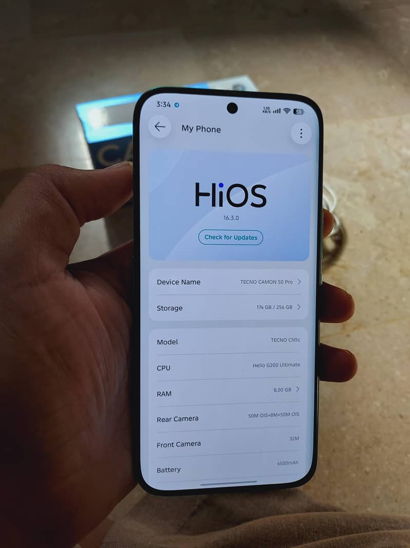 Tecno Camon 50 pro 8