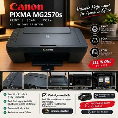 Canon PIXMA mg2570s printer  low price. canon