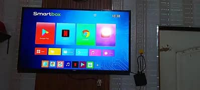 Samsung led 48" sada model j5000+X96Q android box 4k-complete setup