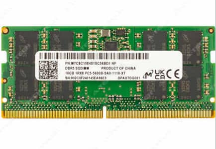16 Gb ddr5 Ram 5600Mhz Micron Laptop pulled
