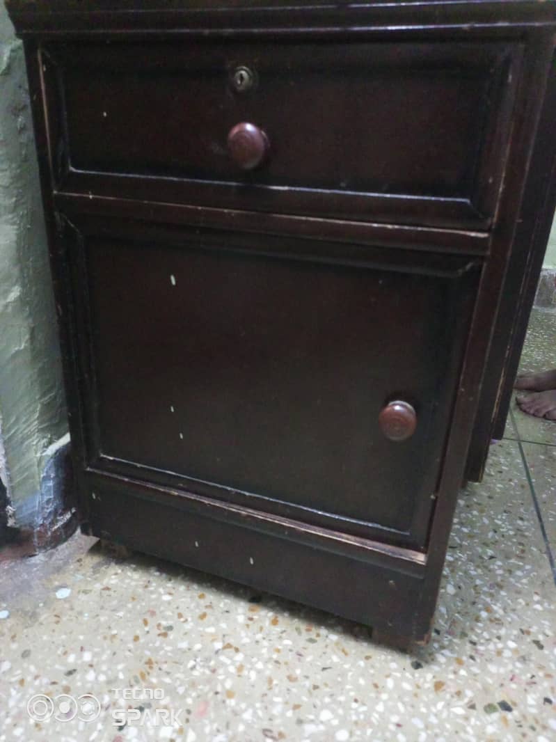 large bed two side table and Spring Mattress 3