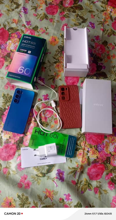 Infinix Hot 60i For sale 6+6GB 128GB with Box 0328-6498423 All ok