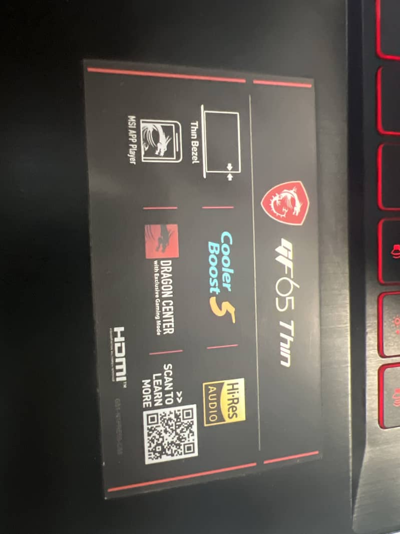MSI  GF 65 thin 4