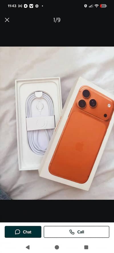 Iphone 17 Pro Max 256GB FU Physical + ESim - Cosmic Orange