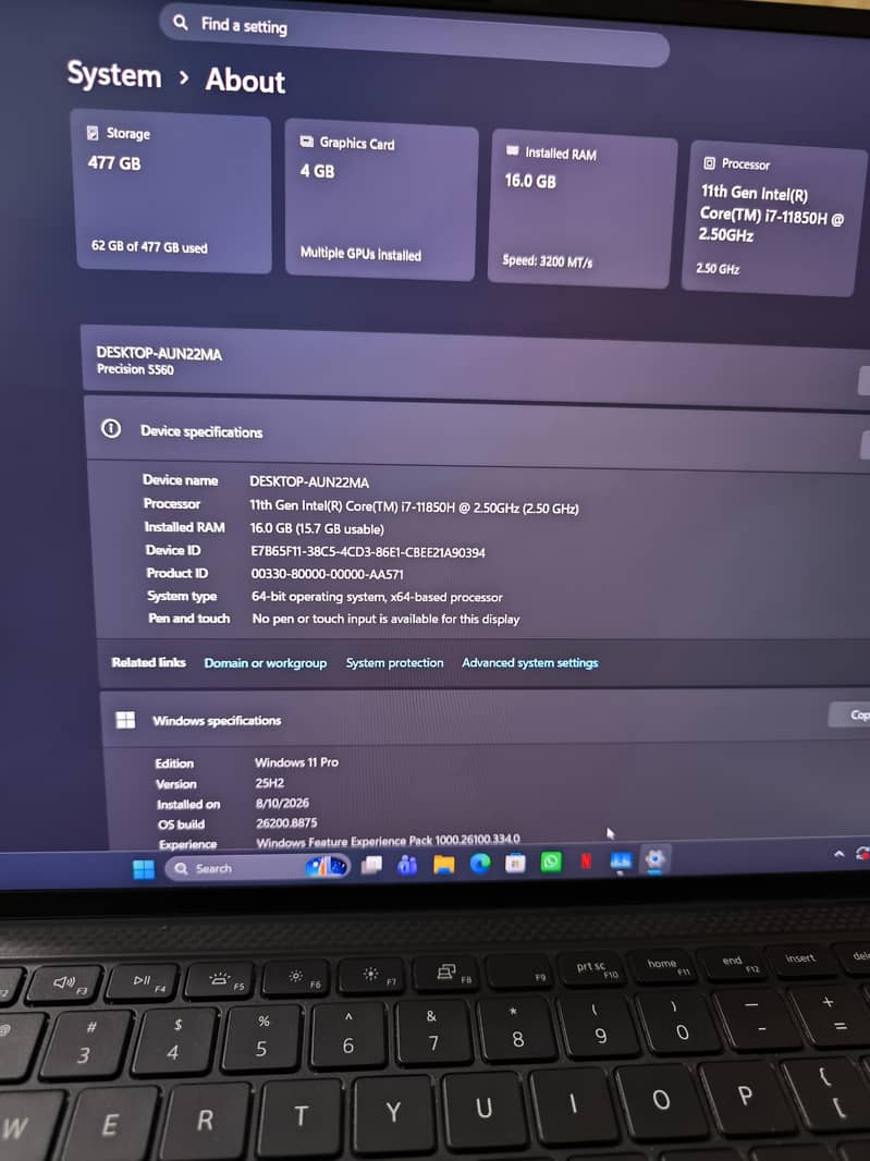 Dell precision 5560 3