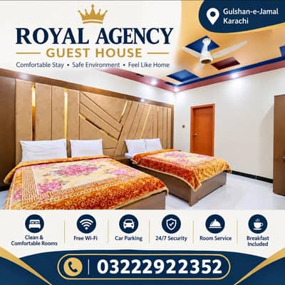 Royal Residency Guest House Gulshen e jamal Karachi
