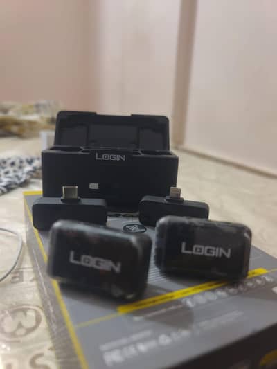 brand new login mic 0 day use only just unboxing the box