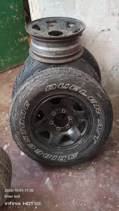 215 80 15 jeep rims and tyre's for sale