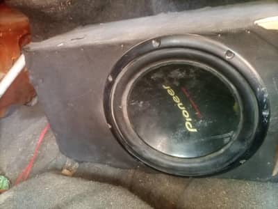 Pioneer 12inche woofer & 4channel amplifier